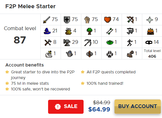 f2p melee starter osrs